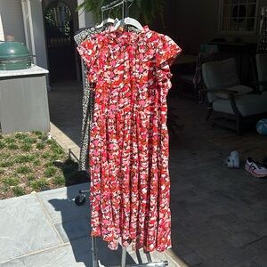 PINCH dress. Super Cute. Never worn. High low hem. Size L. Pockets.